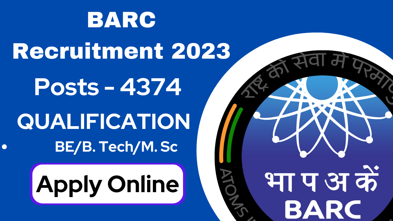 BARC Recruitment 2023 - Application Online Form Out To Apply @barc.gov ...