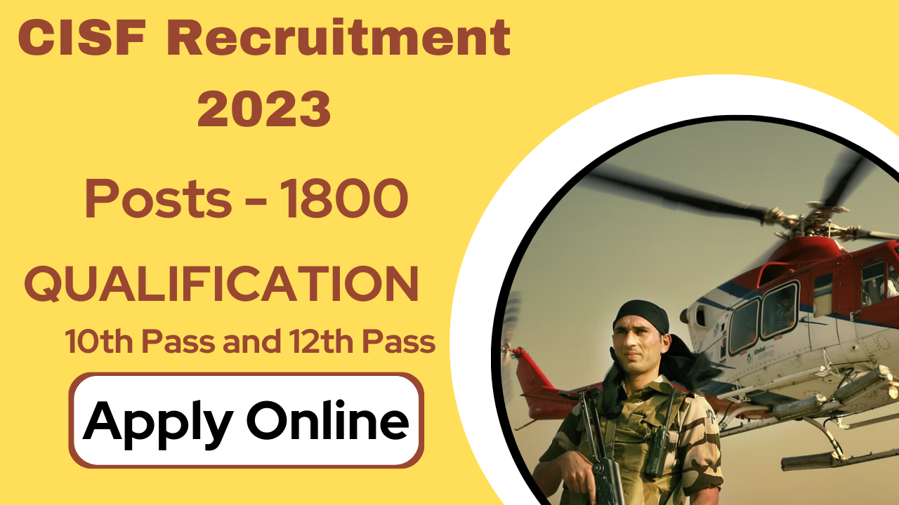 CISF Recruitment 2023 - Application Online Apply Now Form Out To Apply ...