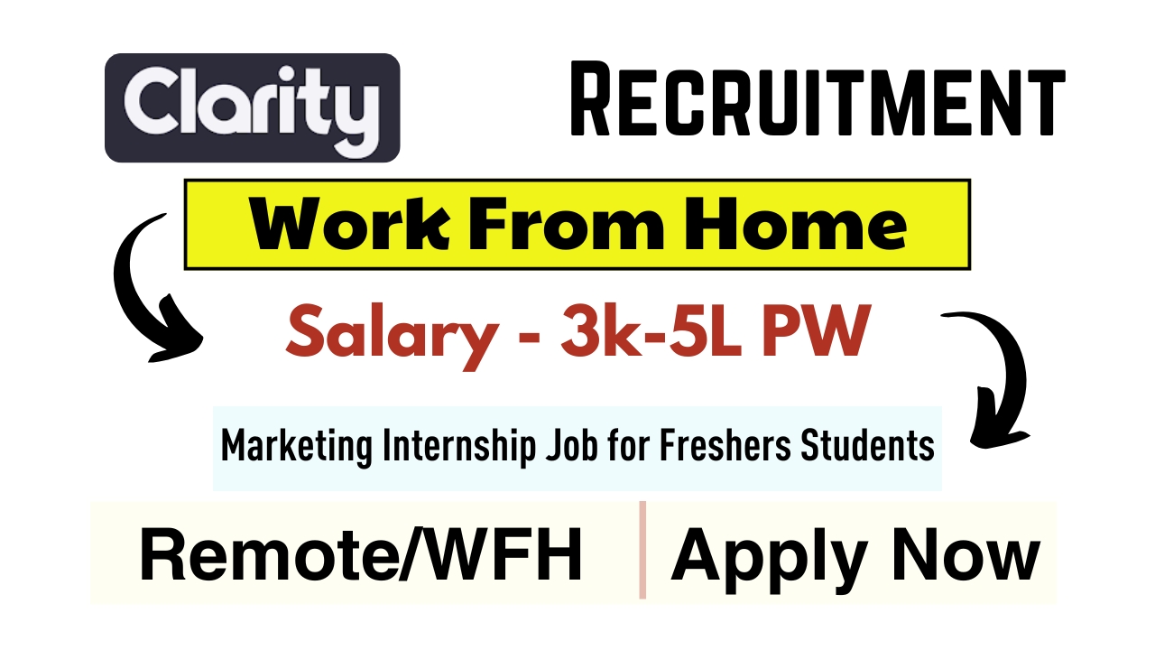 Marketing Internship Jobs at Clarity App