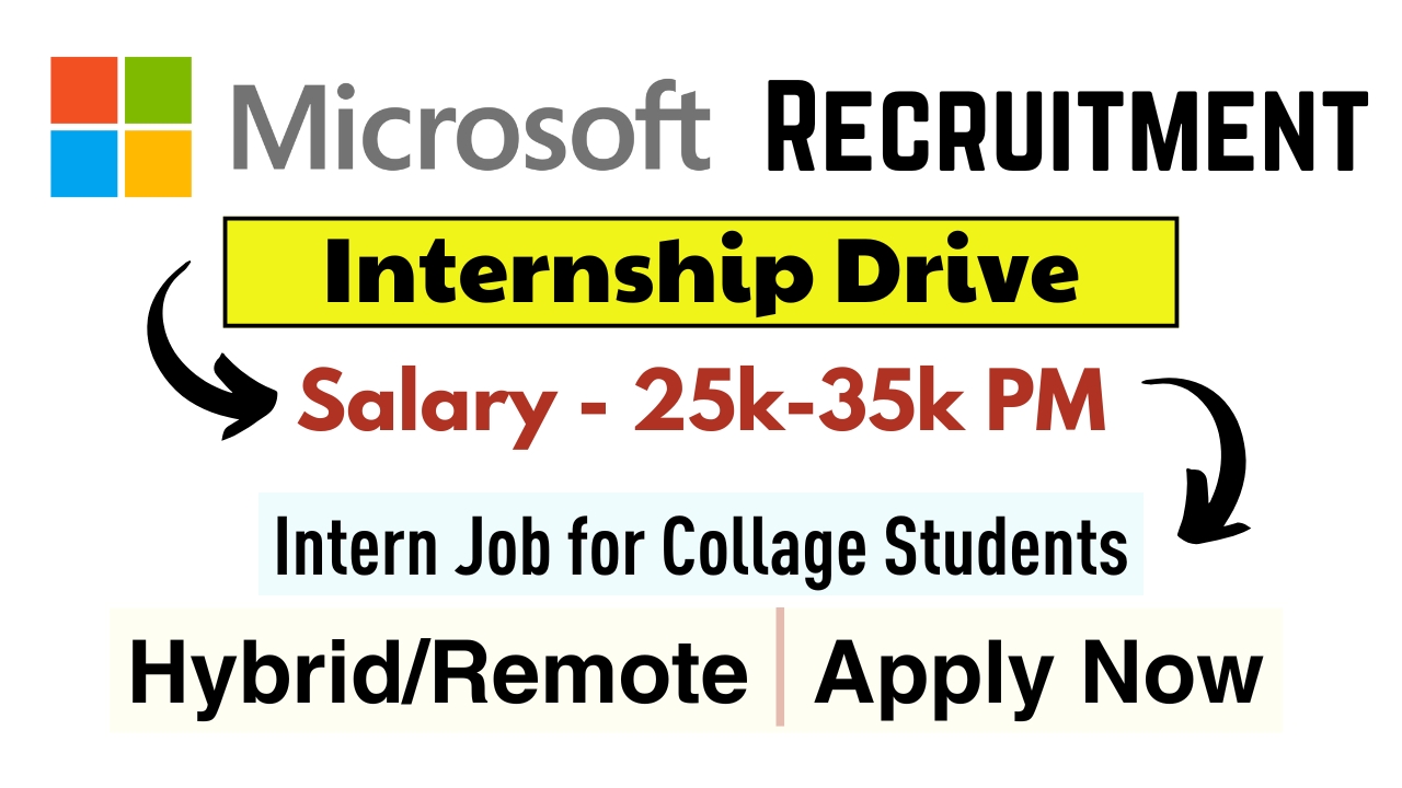 Research Fellow Internship Jobs in Microsoft Careers