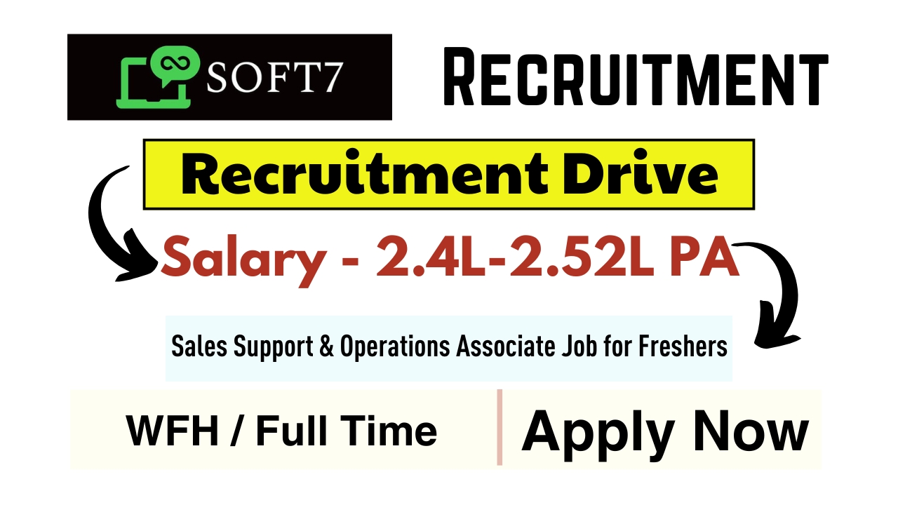 Sales Support & Operations Associate – SOFT7 Careers