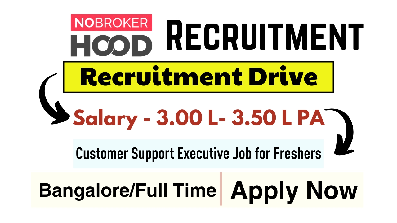 Customer Support Executive Jobs in NoBrokerHood Careers